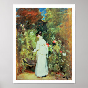 Mrs Constable in her Garden Poster