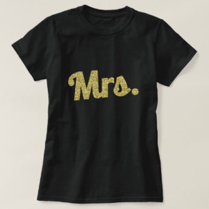 Mrs. Gold Glitter Women's shirt