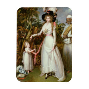 Mrs Graham of Kinross, her Daughter and a Jamadar, Magnet