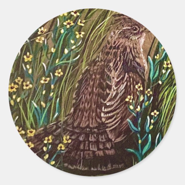 Mrs. Grouse Sticker (Front)
