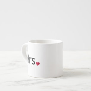 Mrs - half of Mr and Mrs set Espresso Cup