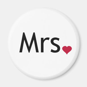 Mrs  - half of Mr and Mrs set Magnet