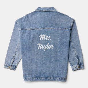 Mrs Honeymoon Engagement Party Gifts Bride To Be Denim Jacket