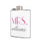 Mrs Hot Pink Modern Wedding Custom Name