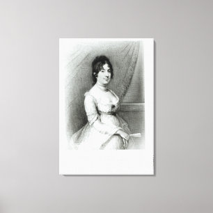 Mrs James Madison, Dolley Payne , c.1804-55 Canvas Print