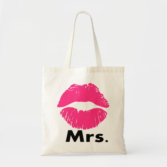 mrs.,just married,newly wed,wedding anniversary tote bag (Front)