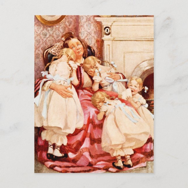 Mrs. Kenwigs and the four little Kenwigses Postcard (Front)