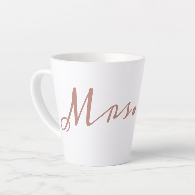 Mrs. Latte Mug (Left Angle)