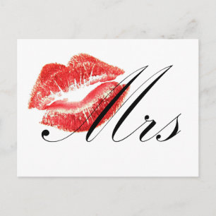 Mrs Lips Postcard