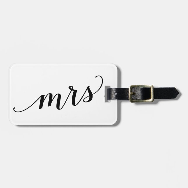Mrs. Luggage Tag (Front Horizontal)