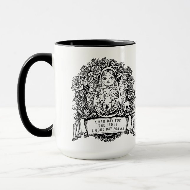 Mrs. Maltby Matryoshka  Mug (Left)