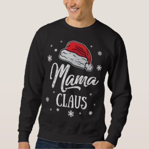 Mrs. Mama Santa Claus Christmas Mum Matching Famil Sweatshirt
