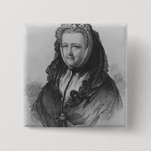 Mrs Mary Delany 15 Cm Square Badge (Front)