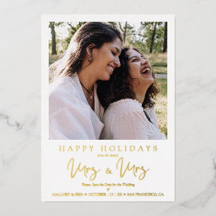 MRS & MRS Christmas Wedding LGBT Lesbian Photo