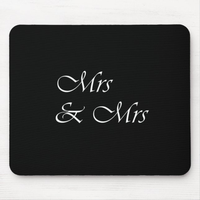 Mrs & Mrs Mouse Pad (Front)