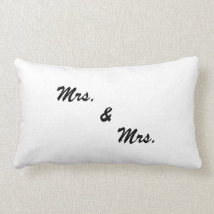 "Mrs. & Mrs." Pillow