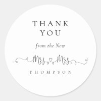 Mrs Mrs Ring Heart Script Lesbian Wedding Thanks