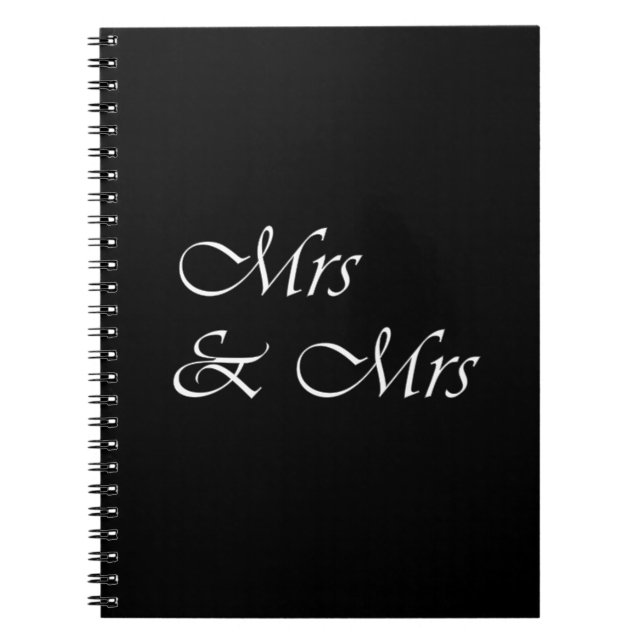 Mrs & Mrs Spiral Notebook (Front)