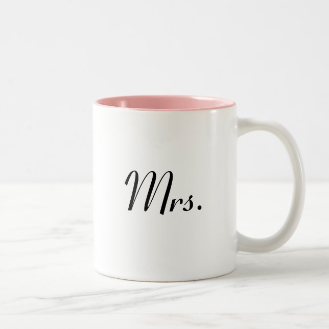 Mrs mug - of Mr & Mrs mugs set (Right)