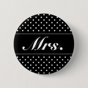 Mrs. pinback button for the bride