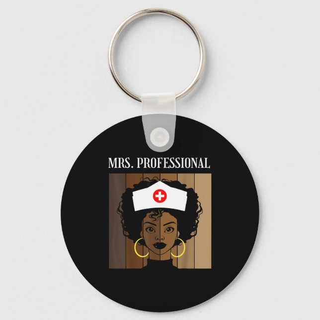 Mrs Professional Nursing Degree Nurse Profession B Key Ring (Front)