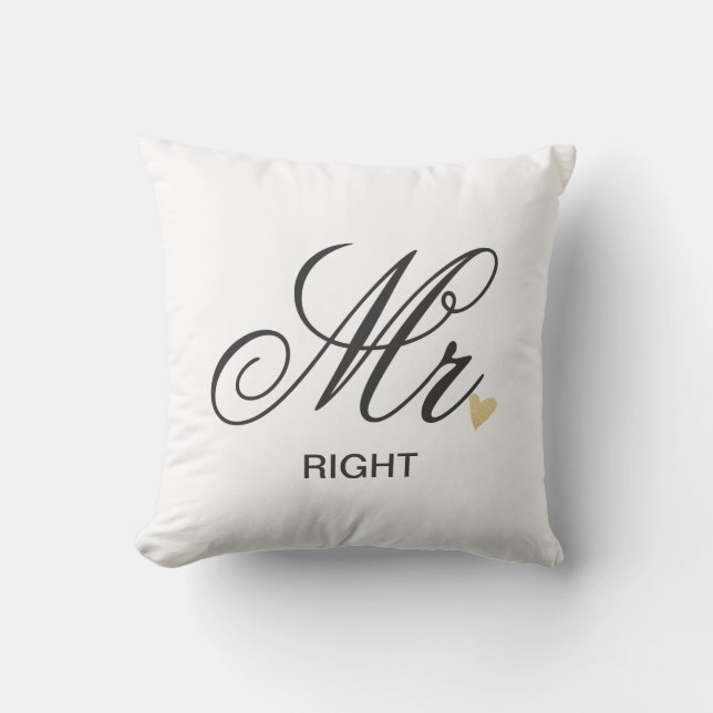 Mrs. RIGHT Cushion (Front)