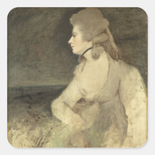 Mrs Robinson, c.1784 (oil on canvas) Square Sticker