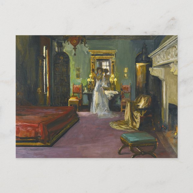 Mrs. Rosen’s Bedroom | Sir John Lavery Postcard (Front)