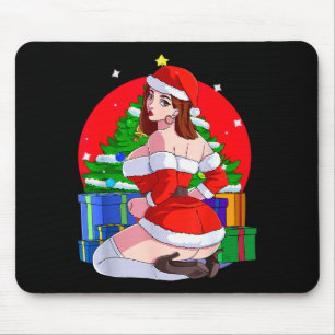 Mrs Santa Claus Y Mama Christmas Pajamas Xmas Gift Mouse Pad