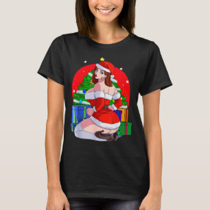 Mrs Santa Claus Y Mama Christmas Pajamas Xmas Gift T-Shirt
