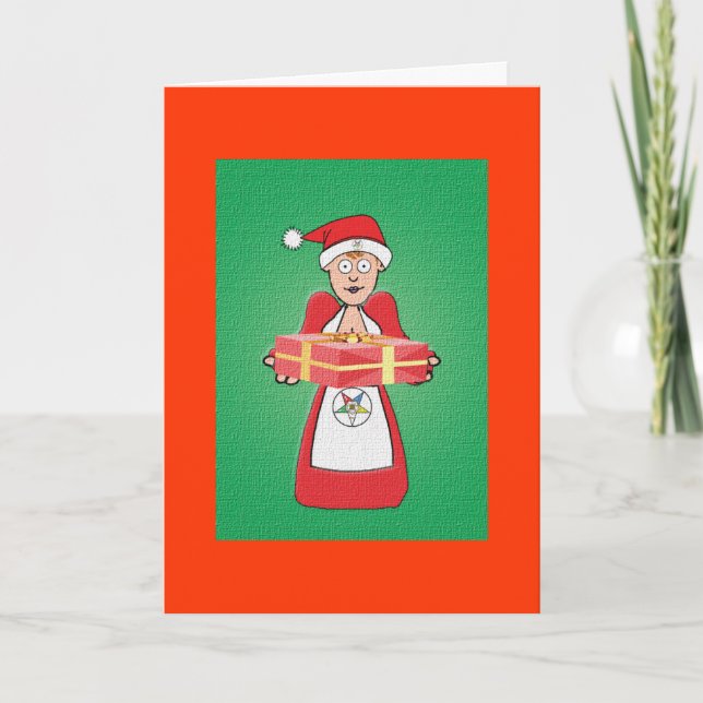 Mrs Santa OES Holiday Card (Front)