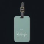 Mrs Script Custom Name Newlywed Honeymoon Luggage Tag<br><div class="desc">Get ready for your new life as a wife and your honeymoon: modern calligraphy script in black for "Mrs" and your custom text for name and wedding date. Buy one for yourself (congrats btw!) and your honeymoon or next vacation or as a great gift for a newlywed bride!</div>