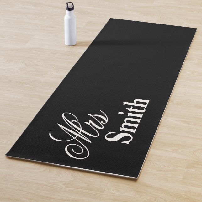 Mrs Smith Black Yoga Mat (In Situ)