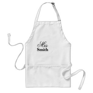 Mrs Smith Personalised Name Standard Apron