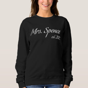 Mrs. SPENCE 2023 new bride bridal shower wedding Sweatshirt
