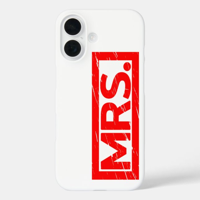 Mrs. Stamp Case-Mate iPhone Case (Back)