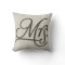 Mrs Textured Throw Pillow