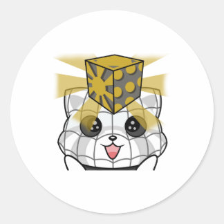 mrs the box classic round sticker