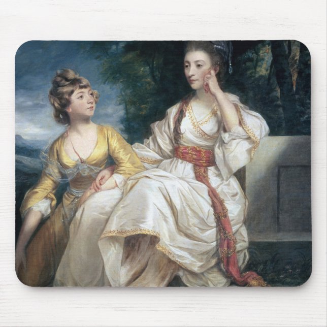 Mrs Thrale and her Daughter Hester  1777-78 Mouse Pad (Front)