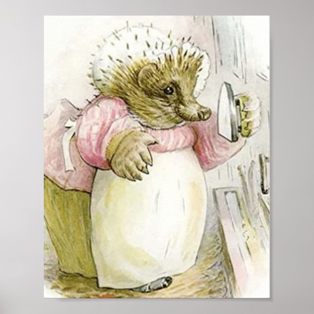 Mrs Tiggywinkle Beatrix Potter Poster (Front)