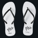 Mrs. Wedding Honeymoon Jandals<br><div class="desc">Perfect for the honeymoon</div>
