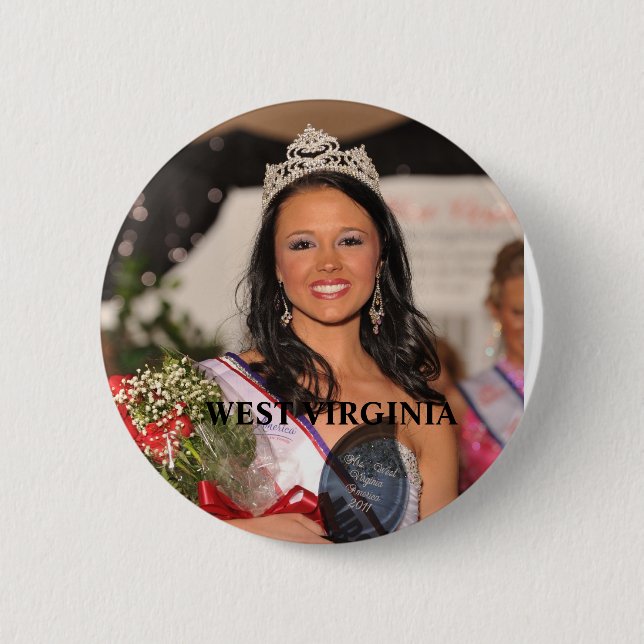 Mrs. West Virginia Button (Front)