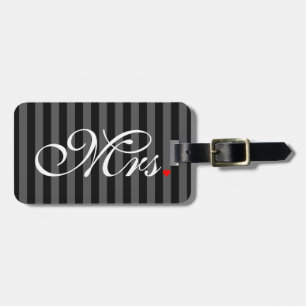 Mrs. Wife Bride His Hers Newly Weds Luggage Tag