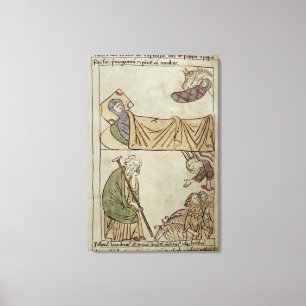 Ms 108 fol.168 The Nativity, from a Bible Canvas Print