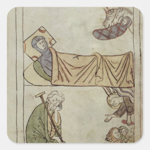 Ms 108 fol.168 The Nativity, from a Bible Square Sticker