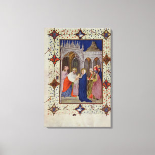 MS 11060-11061 Hours of Notre Dame: None, The Pres Canvas Print