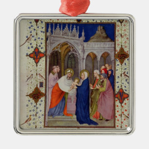 MS 11060-11061 Hours of Notre Dame: None, The Pres Metal Tree Decoration