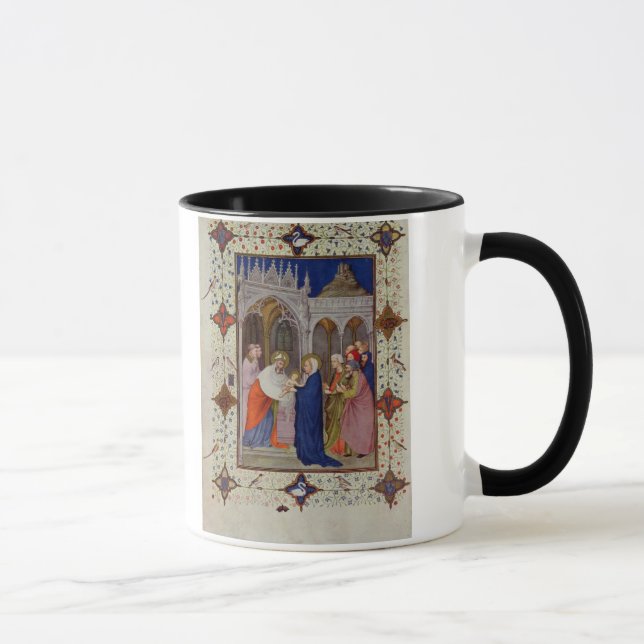 MS 11060-11061 Hours of Notre Dame: None, The Pres Mug (Right)