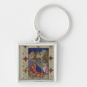 MS 11060-11061 Hours of Notre Dame: Prime, The Bir Key Ring