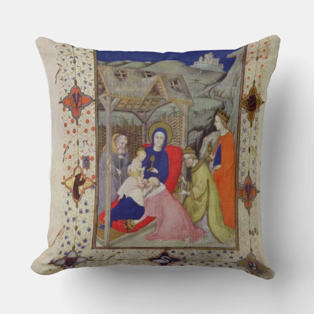 MS 11060-11061 Hours of Notre Dame: Sexte, Adorati Cushion (Front)